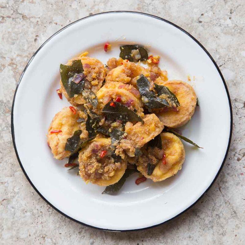 Japanese Tofu with Salted Egg Yolk